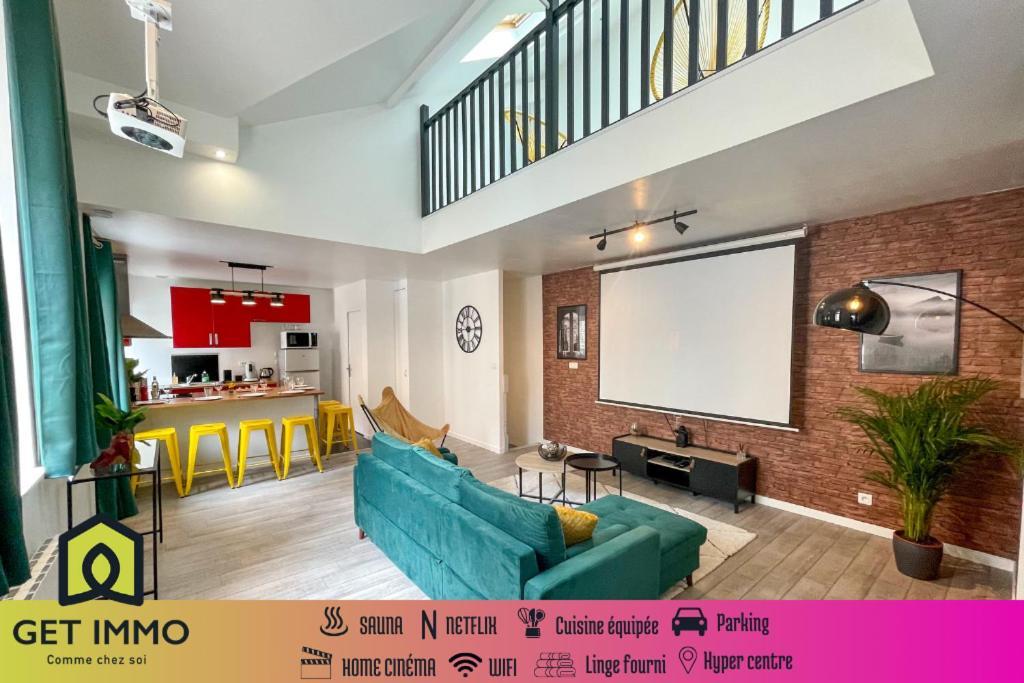 Superbe Appartement-Sauna-Cinema-Parking-Gare Amiens Exterior photo